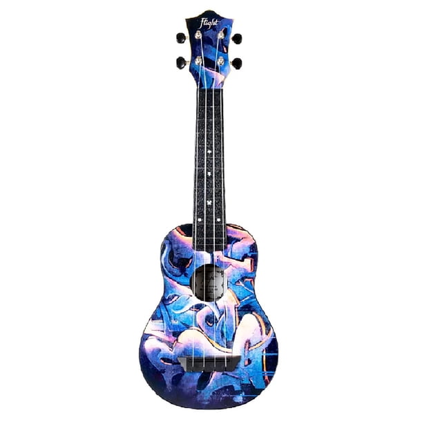 Ukelele soprano Flight Tus40 Graffiti con funda