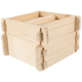 thumbnail image 1 of 1 juego de vaporera de madera para cocina, forma cuadrada, para restaurante, con tapa, 1 of 7