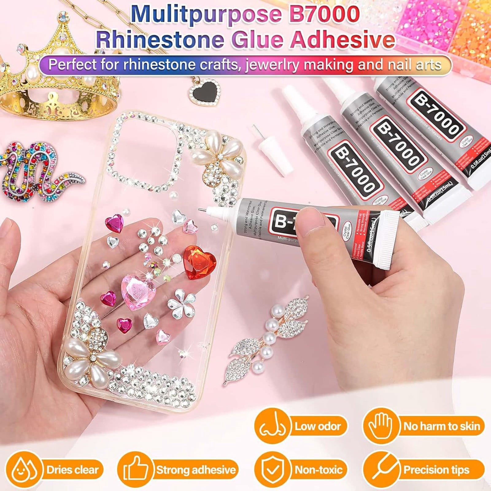 ERTZAE&nbsp;28 Color Resin Jelly Rhinestones For Bedazzling,Flatback Gems For Crafting,Bedazzling Kit For Clothing Shoes Book Diamond Art