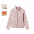 thumbnail image 6 of JOANKDMI Fleece Lined Jacket for Teen Girls 11 12 Thermal Warm Quilted Winter Lightweight Puffer Coat Stand Collar Long Sleeve Full Zipper Fall Cold Weather Outdoor Jackets, 6 of 7