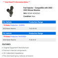 thumbnail image 2 of Fuel Injector - Compatible with 2002 - 2003 Nissan Maxima, 2 of 2