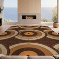 thumbnail image 2 of Design&I 5'x7' Washable Area Rug Snag-Free, Skid-Resistant Record Music Vinyl Themed Spinning Platter Geometric Rings Cd for Dining Room, Under Table, Home Office, 2 of 7