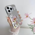 thumbnail image 4 of iPhone 14 Pro Mirror Case Flexible Cute Heart Soft Silicone Clear Makeup Mirror Women Girls Shockproof Protect Cover Case for iPhone 14 Pro, 4 of 9