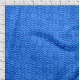 thumbnail image 4 of oneOone Cotton Poplin Medium Blue Fabric Abstract Craft Projects Decor Fabric Printed By The Yard 56 Inch Wide, 4 of 4