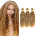 thumbnail image 1 of #27 Paquetes de cabello humano Honey Blonde Water Wave, 3 paquetes, 1 of 9
