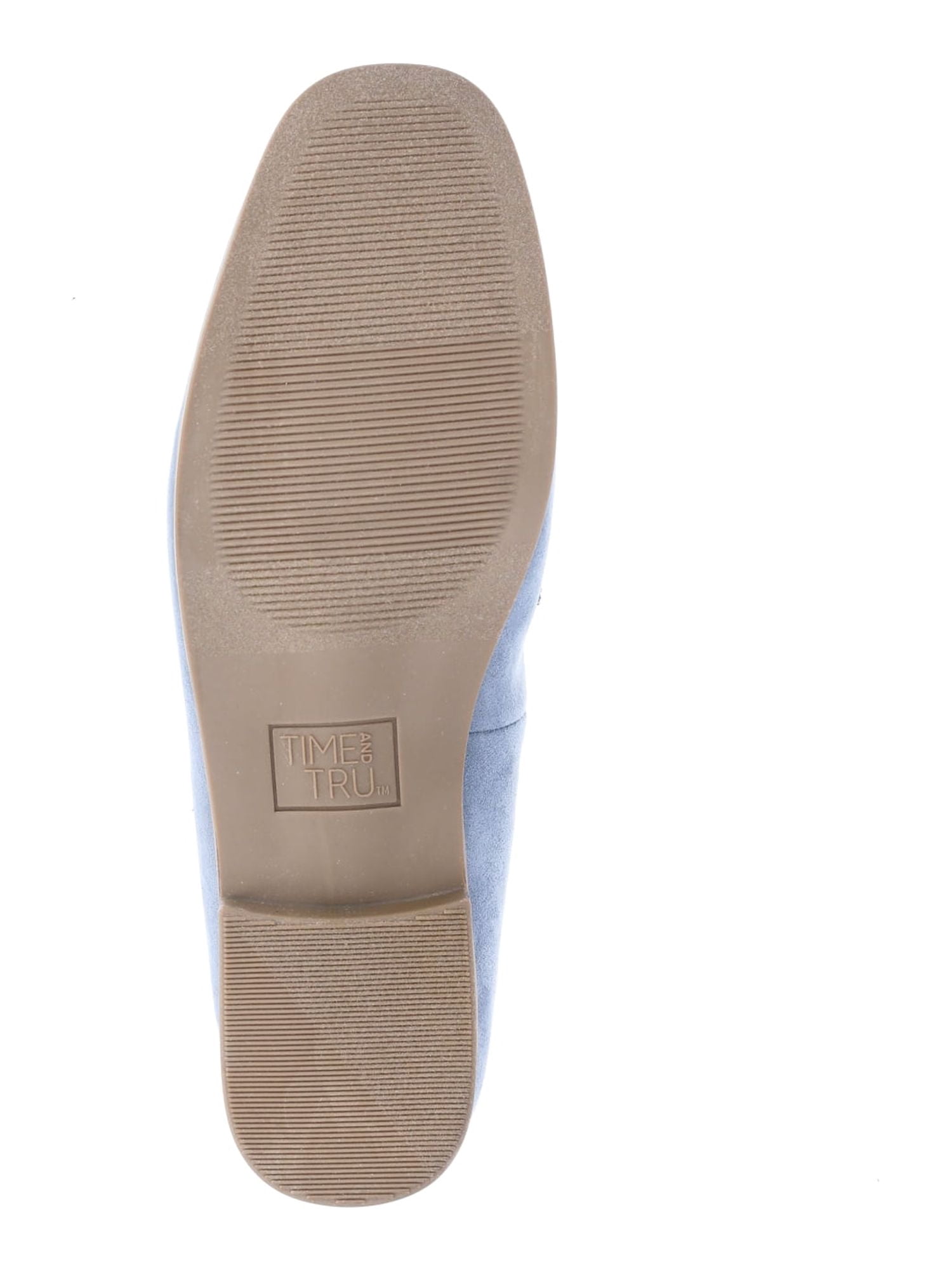 Time and Tru Women's Faux Leather Buckle Loafers