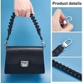 thumbnail image 3 of 43.5cm17.13 Inch Purse Bag Handles Straps Leather Braided Handle Purse Handle Replacement, 3 of 7