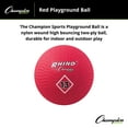 thumbnail image 4 of Champion Sports Playground Ball (Red, 13-Inch), 4 of 5