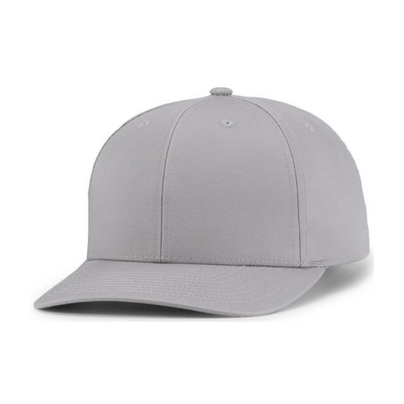 Pacific Headwear P322.099.ADT Poly & Cotton Snapback Cap, Silver - Adult
