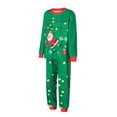 thumbnail image 3 of Elippeo Christmas Family Pajamas Matching Set Santa Claus Print Long Sleeve Tops and Pants Loungewear Soft Sleepwear, 3 of 10