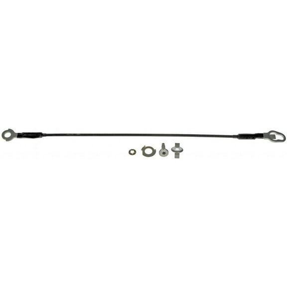 KarParts360 For Ford F-150/Lobo 2004-2014 Tailgate Cable | Steel | 23.5 Inches Length | Includes Retaining Washers, Lock Washer And Bolt | Replacement For 4L3Z-5443052-AA, 4L3Z-5443053-AA