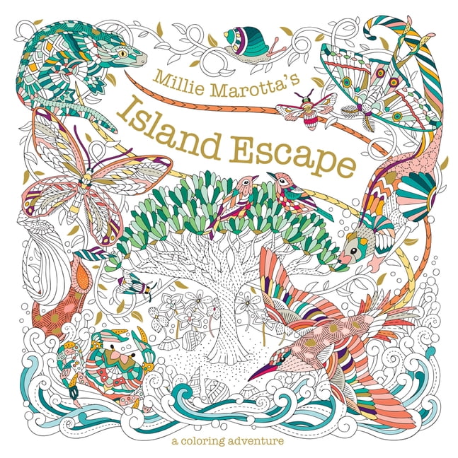 Millie Marotta Adult Coloring Book: Millie Marotta's Island Escape : A Coloring Adventure (Paperback)