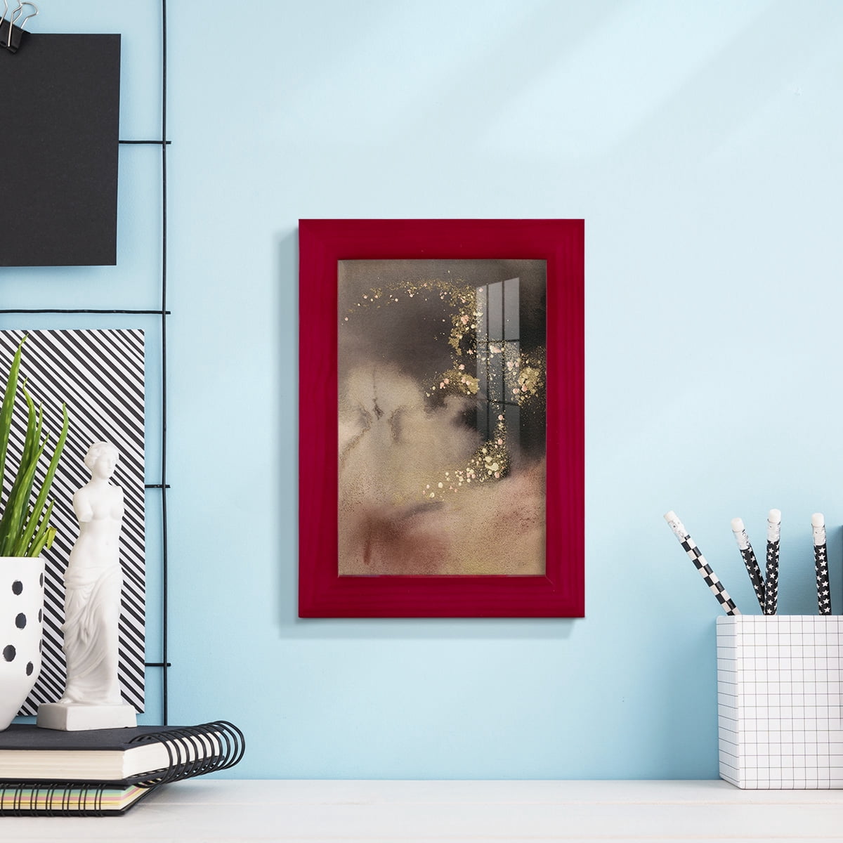 UA UK Mountain Seasons II - Framed Print w/glass - Cherry Red