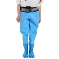thumbnail image 5 of Agkizg Kids Chest Waders Waterproof Fishings Bib Overalls with Boots for Boys Girls, Crabbing Clamming Hunting Wading Gear, Sizes 6-7 Years, 5 of 6