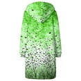 thumbnail image 4 of WXLWZYWL Womens Plus Size Halloween Hoodies Long Sleeve Retro Halloween Graphic Print Cardigans Coat Full Zip Up Casual Loose Long Hooded Sweatshirts Coats, 4 of 5
