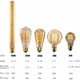 thumbnail image 5 of Bombilla incandescente, paquete de 4 bombillas vintage E27 Edison regulable ST64, 40 W, 2700 K, luz blanca cálida, bombilla antigua clásica para lámpara de mesa con jaula de ardilla, oficina, 5 of 5