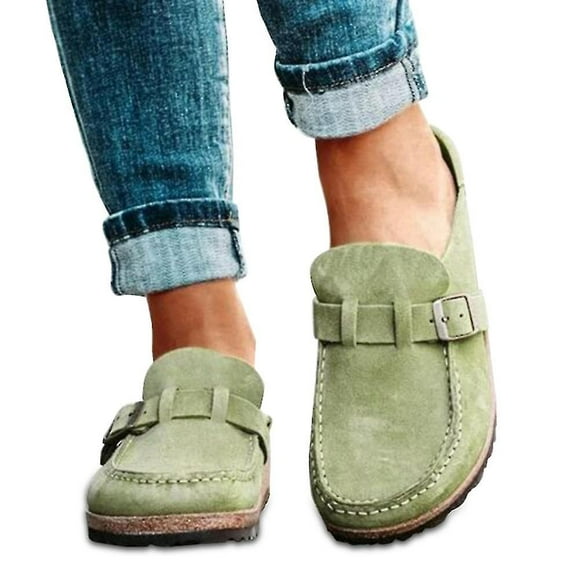 Women Casual Comfy Clogs Suede Slip On Sandals Summer Home Office Shoes