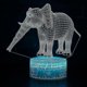 thumbnail image 3 of Creative Touch 3d Led Night Light Elephant Modeling Bedside Table Lamp, 3 of 5