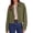 Army Green, variant on Women's Faux Suede Cropped Fall Jackets,Soft Zip Up Coats,Classic Lapel Collar,Button Down Shacket,Oversized Casual Outerwear,Trendy Winter Clothes with Pockets