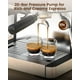 thumbnail image 5 of (Actualización 2025) Máquina de café expreso de 20 bares con molinillo de café antiobstrucción incorporado Máquinas de café expreso con varilla de vapor de leche/espumador/herramientas de apisonamient, 5 of 7
