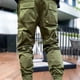 thumbnail image 4 of Pantalones largos para hombre, de color liso, tridimensionales, deportivos, multibolsillos, lavados, rectos, reflectantes, ligeros, cargo, para exteriores, informales, de poliéster., 4 of 7