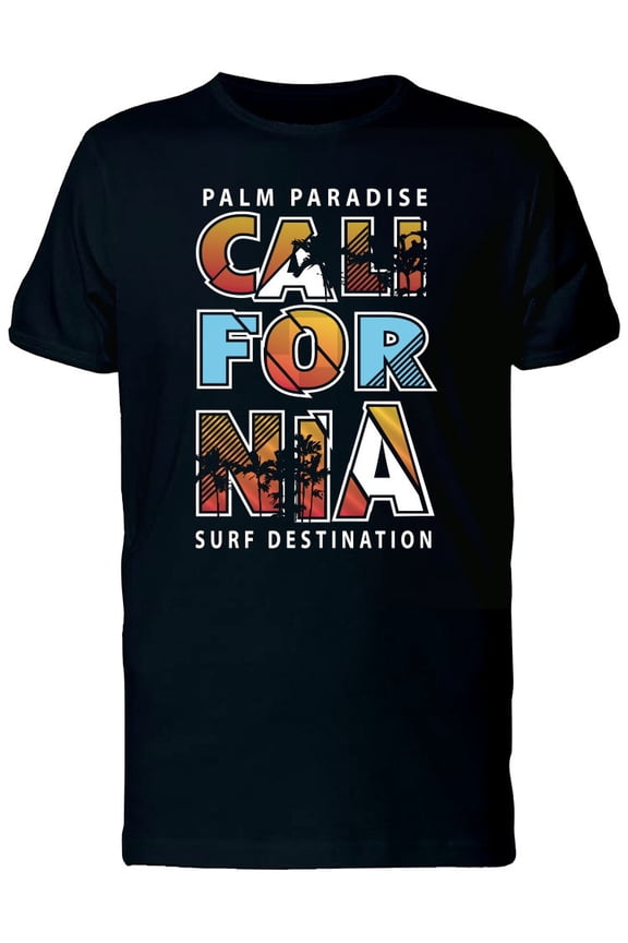 Palm Paradise Ca Surf Dest T-Shirt Men -Image by Shutterstock, Male x-Large