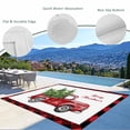 thumbnail image 3 of Christmas Red Truck Outdoor Rug for Patio/Deck/Porch, Non-Slip Large Area Rug 4 x 6 Ft, Xmas Pine Tree Red Buffalo Plaid Winter Indoor Outdoor Rugs Washable Area Rugs, Camping Rug Carpet Runner, 3 of 8