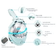 thumbnail image 4 of Kids' Full Face Snorkel Fog Design For Underwater Swimming (Ages 6 12 Leak Proof), 4 of 8