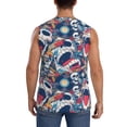 thumbnail image 4 of Balery cool rock Skull Camisetas sin mangas para hombre, absorbe la humedad y protege contra el mal olor.-Medium, 4 of 7