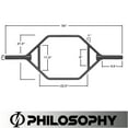 thumbnail image 7 of Philosophy Gym 2" Olympic Hex Trap Bar 20 KG, Flat Handles - Pro Barbell for Deadlifts, Shrugs & Squats, 7 of 7