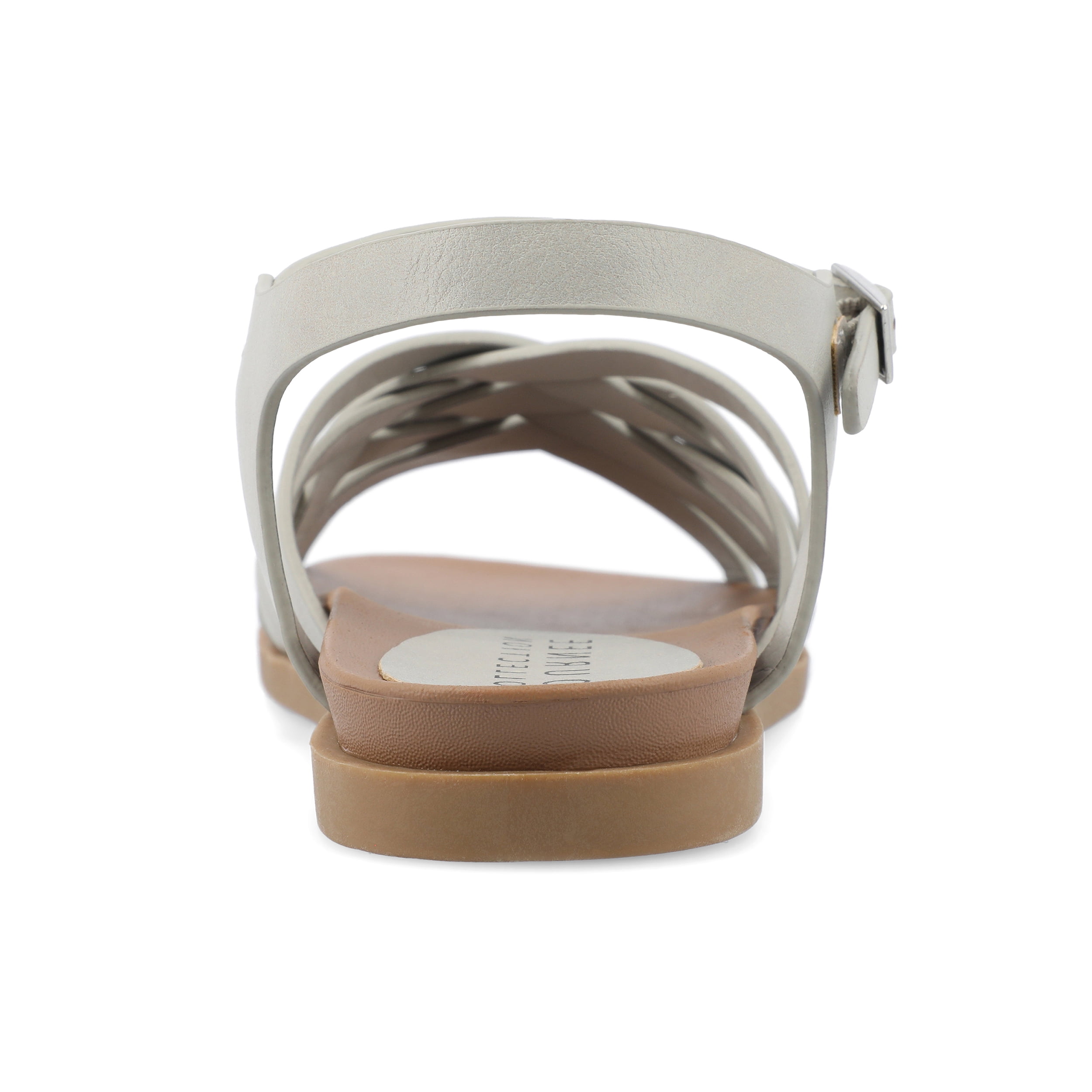 Journee Womens Kimmie Ankle Strap Flat Sandals