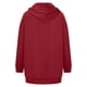 thumbnail image 5 of Sentuca - Abrigos ligeros de talla grande para mujer, chaquetas largas con cremallera, finas, para otoño e invierno, color rojo, talla XL, 5 of 7