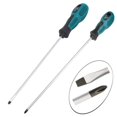thumbnail image 3 of 2 Packs 12 Inches Long Slotted And Screwdriver Flat Blade Screwdriver Magnetic Screwdriver With Rubber Handle, 3 of 5