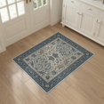 thumbnail image 3 of ODIKA 3'x5' Ivory Floral Washable Area Rug Intricate Botanical Motifs With Classic Artistic Style Non-Slip, Flatweave, Easy Care for Hallway, Laundry Room, 3 of 7