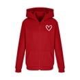 thumbnail image 6 of Posijego Boys Girls Valentine's Day Hoodie Heart Graphic Zip up Sweatshirts with Hooded Pockets Sport Jackets, 6 of 8