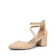thumbnail image 1 of Zapatos de Tacón Bajo con Correa al Tobillo para Mujer DREAM PAIRS, 1 of 8