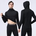 thumbnail image 6 of 3 Pack Men's UPF 50+ Sun Protection Hoodie, Long Sleeve Moisture Wicking Fishing Shirt with Face Mask, 6 of 8