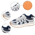 thumbnail image 5 of Rokment Womens Vintage Color Block Running Tennis Walking Shoes Fashion Sneakers Comfortable Breathable Mesh Memory Foam Basketball Volleyball Training Workout Fitness Skate Shoes Blue Size 5.5, 5 of 8