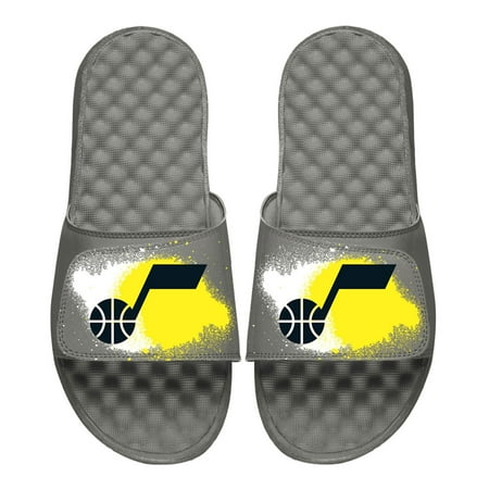 

Men s ISlide Gray Utah Jazz Spray Paint Slide Sandals