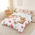 thumbnail image 3 of Erosebridal Kids Cartoon Rabbits Duvet Cover Set,Boys Girls Easter Eggs Floral Butterflies Bedding Full,3-Piece,No Comforter,Microfiber Bedroom Decor, 3 of 6