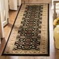 thumbnail image 3 of SAFAVIEH Lyndhurst Miah Floral Runner Rug, Black/Ivory, 2'3" x 12', 3 of 9
