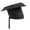 Black, variant on iOPQO Unisex Adult Graduation Cap with Tassel, Black One Size