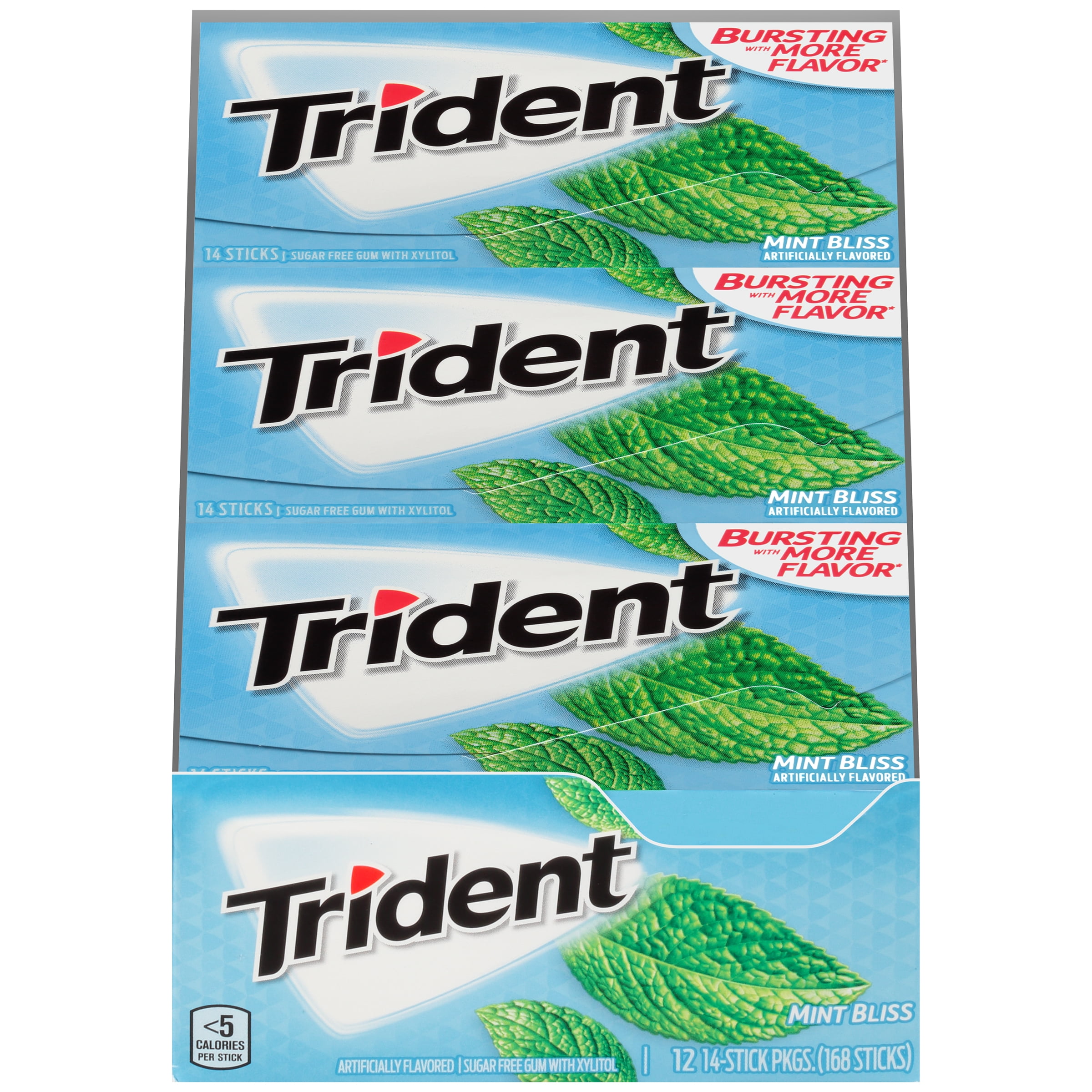 Trident Mint Bliss Sugar Free Gum, 12 Pk 14 Pc