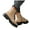 Khaki, variant on Dakaela Women's Combat Boots Lace up Side Zipper Platform Ankle Booties Lug Sole Chunky Low Heel Western Motorcycle Riding Fall Shoes Khaki 9.5