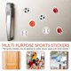 thumbnail image 4 of 20 Sheets of Self-Adhesive Decals Sports Stickers Birthday Sports Ball Decals Sports Party Decals, 4 of 4