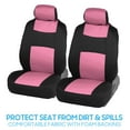 thumbnail image 4 of BDK PolyPro Car Seat Covers Full Set in Pink on Black – Front and Rear Split Bench for Cars, Easy to Install Cover Set, Accessories Auto Trucks Van SUV, 4 of 11