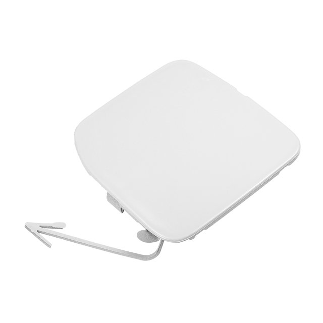 Cubierta de gancho de remolque para parachoques delantero, cubierta de agujero de ojo de gancho de remolque de coche para Nissan Versa Sedan, paquete de 1 blanco