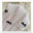 thumbnail image 5 of 5 Pairs Women's Bow Pattern Low Cut No Show Socks Breathable Mesh Knit Anti-Slip Design Multiple Color Options - 5 pairs-A, 5 of 7
