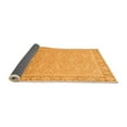 thumbnail image 2 of Ahgly Company Indoor Round Abstract Orange Modern Area Rugs, 5' Round, 2 of 4