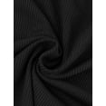 thumbnail image 5 of DARING DIVA Polka Dot Sheer Long Sleeve Crew Neck Bodysuit M Black, 5 of 6